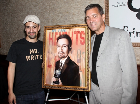 Photo Coverage: Lin-Manuel Miranda Portrait Unveiled At Tony's DiNapoli Image
