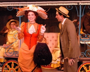 Rachel York as Dolly Gallagher Levi and Patrick Dillon Curry as Ambrose Kemper Photo