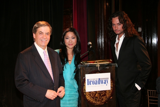 Michael Pressman, Julie Chang and Constantine Maroulis Photo