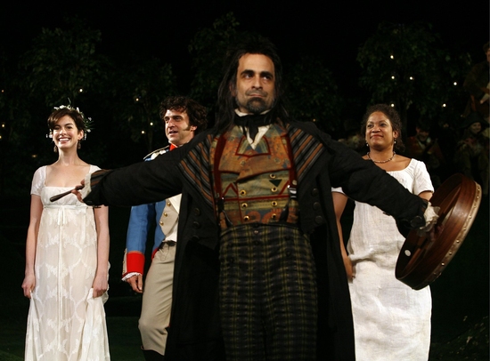 Audra McDonald, Raul Esparza and Anne Hathaway Photo