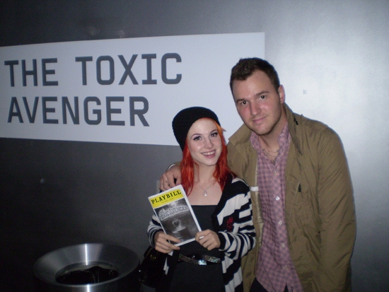Photo Flash: Chad Gilbert, Hayley Williams Visit THE TOXIC AVENGER Image