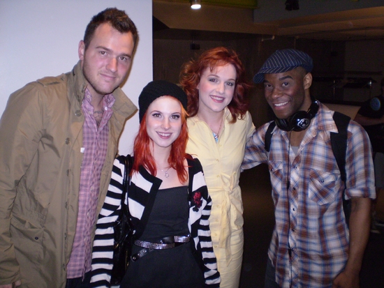 Chad Gilbert, Hayley Williams, Celina Carvajal, and Demond Green Photo