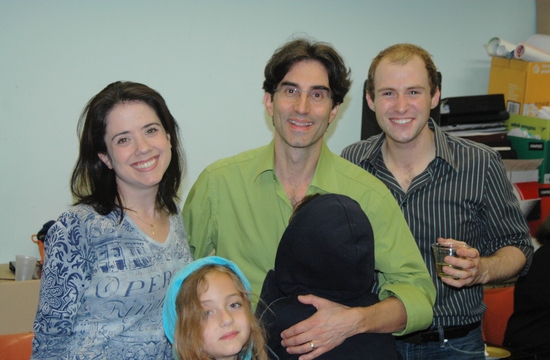 Jendi Tarder, Michael Unger (Director) and Nick Gaswirth with Phoebe and Nathaniel Un Photo