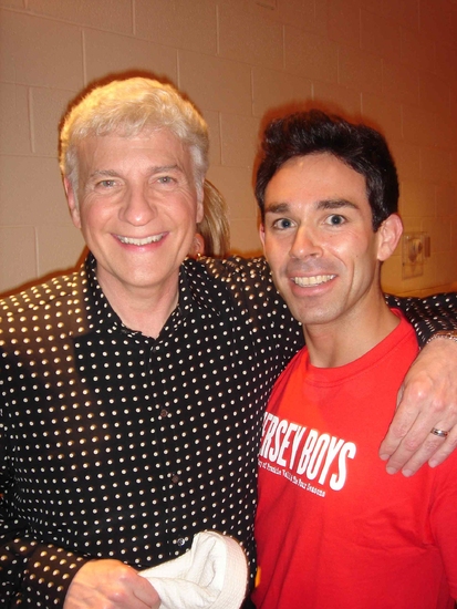 Dominic Scaglione Jr (Jersey Boys) with Dennis DeYoung from STYX (composer, 101 Dalma Photo