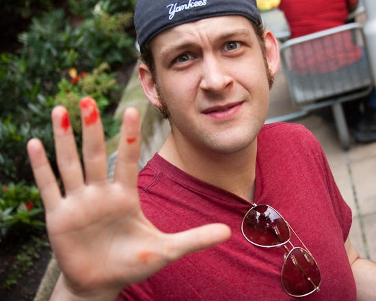 Photo Coverage: HAIR Cast Joins 'Broadway Kids Care' To Tie-Dye For Charity Image