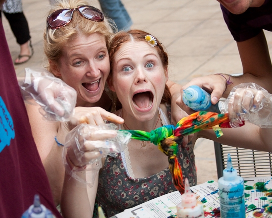 Photo Coverage: HAIR Cast Joins 'Broadway Kids Care' To Tie-Dye For Charity Image