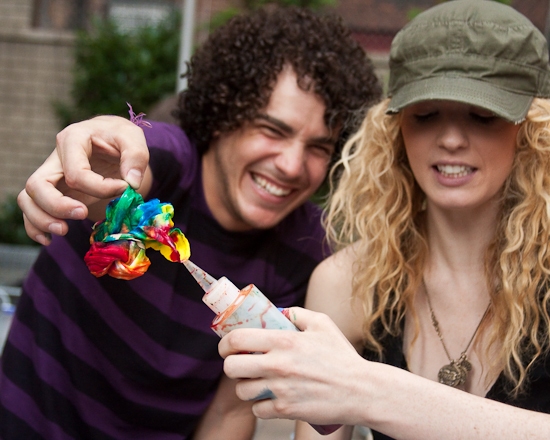 Photo Coverage: HAIR Cast Joins 'Broadway Kids Care' To Tie-Dye For Charity Image