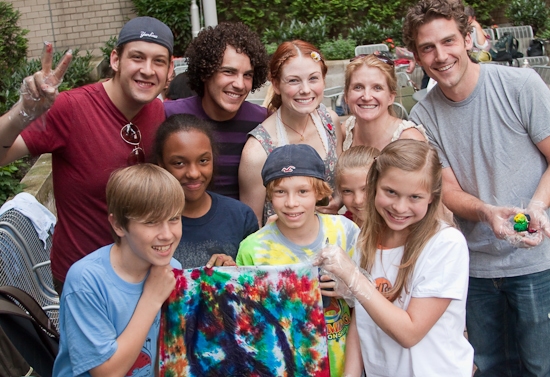 Photo Coverage: HAIR Cast Joins 'Broadway Kids Care' To Tie-Dye For Charity Image