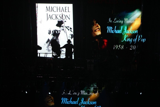 The Michael Jackson public memorial service held at Staples Center on July 7 Photo