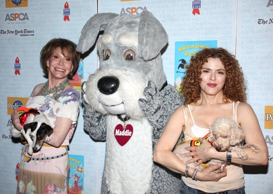 Mary Tyler Moore, a Barks buddy and Bernadette Peters Photo