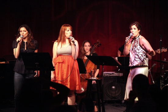 Guest back-up singers Jennifer DiNoia, Tory Ross and Stephanie J. Block Photo