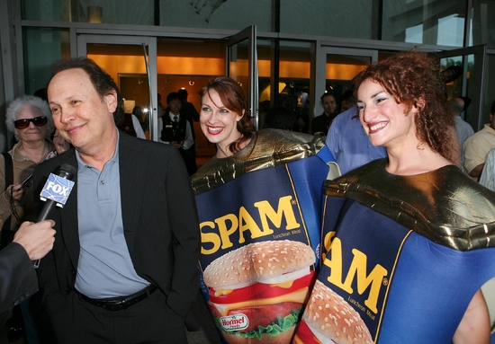 Billy Crystal with the 'Spam Gals' Photo