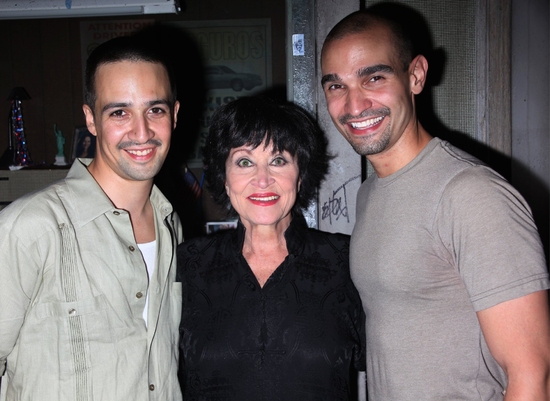 Lin-Manuel Miranda, Chita Rivera and Javier Munoz Photo