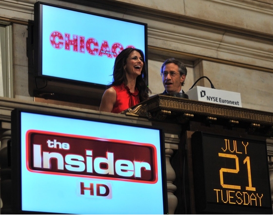Photo Coverage: CHICAGO's Samantha Harris Rings The Opening Bell Of The New York Stock Exchange Image