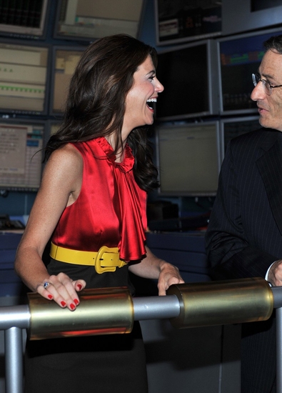 Photo Coverage: CHICAGO's Samantha Harris Rings The Opening Bell Of The New York Stock Exchange Image
