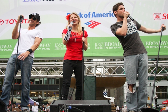 James Carpinello, Savannah Wise, and Jeremy Jordan Photo