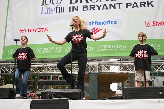 Alison Jaye Horowitz, Scarlett Strallen, and Marlon Sherman

 Photo