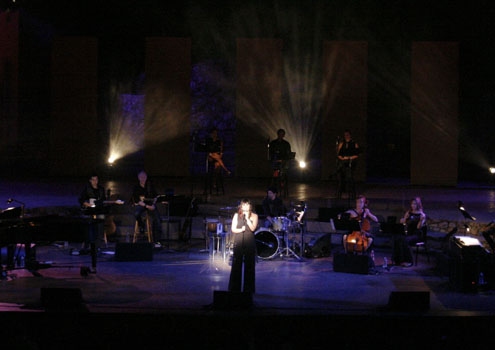 Eden  Espinosa and her band - Ford Amphitheatre Photo
