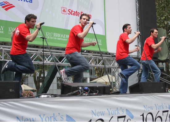 Jarrod Spector, Sebastian Arcelus, Dominic Nolfi and Matt Bogart Photo