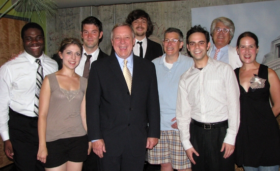 Photo Flash: Rahm Emanuel, Sen Durbin & More Visit Wolly Mammoth's BARACK STARS Image