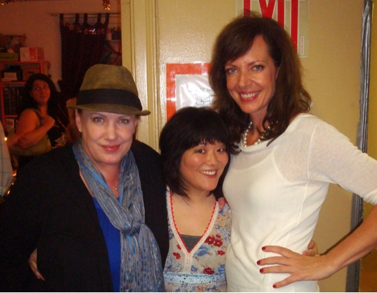 Photo Flash: Allison Janney And Kathy Fitzgerald Visit Former Co-Star Ann Harada At AVENUE Q Image