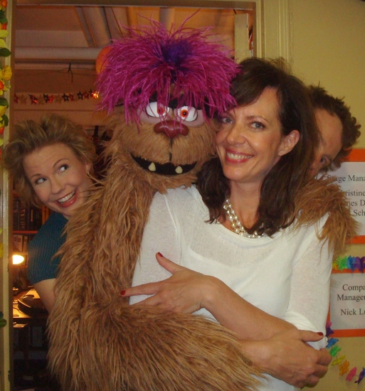 Photo Flash: Allison Janney And Kathy Fitzgerald Visit Former Co-Star Ann Harada At AVENUE Q Image