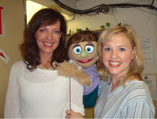 Photo Flash: Allison Janney And Kathy Fitzgerald Visit Former Co-Star Ann Harada At AVENUE Q Image