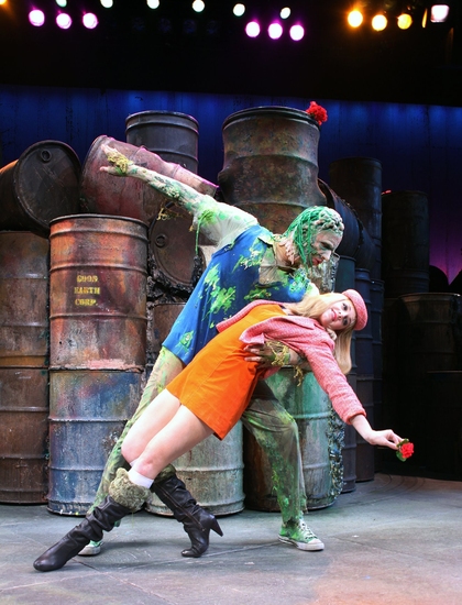 Photo EXCLUSIVE: THE TOXIC AVENGER Cast 'Burns' The New World Stages 'Floor' Image