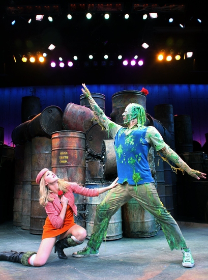 Photo EXCLUSIVE: THE TOXIC AVENGER Cast 'Burns' The New World Stages 'Floor' Image