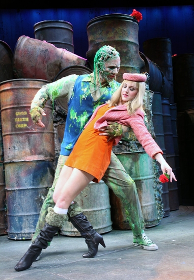 Photo EXCLUSIVE: THE TOXIC AVENGER Cast 'Burns' The New World Stages 'Floor' Image