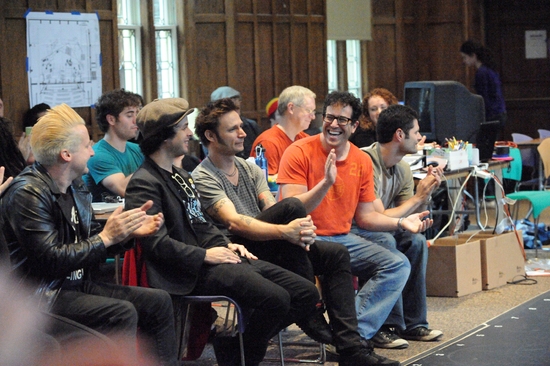 Photo Flash: Green Day Visits AMERICAN IDIOT Rehearsals Image