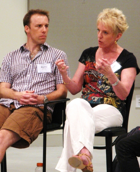 Choreographer Matt Williams and DanceBreak Director Melinda Atwood Photo