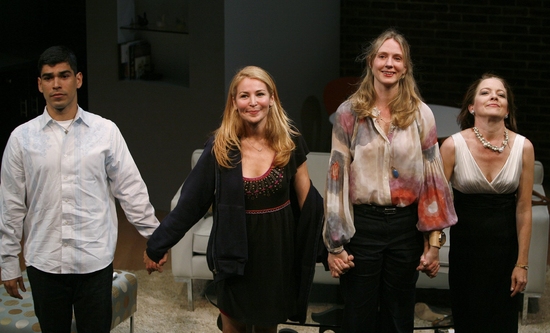 Photo Coverage: Primary Stages' A LIFETIME BURNING Opening Night - Curtain Call Image
