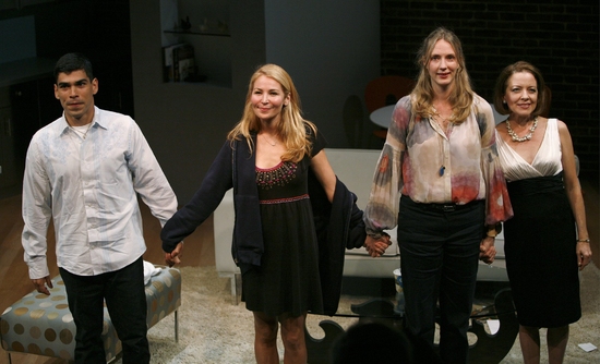 Photo Coverage: Primary Stages' A LIFETIME BURNING Opening Night - Curtain Call Image