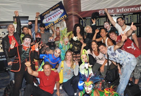 Photo Flash: Cirque du Soleil Welcomes 'ELVIS' Show Cast To Las Vegas' McCarran Airport Image