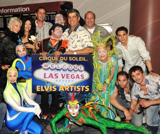 Photo Flash: Cirque du Soleil Welcomes 'ELVIS' Show Cast To Las Vegas' McCarran Airport 