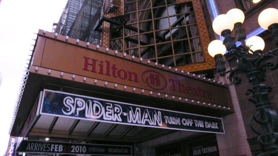 Photo Spotlight: 'SPIDER-MAN, Turn Off The Dark' Theatre Marquee Image