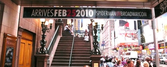 Photo Spotlight: 'SPIDER-MAN, Turn Off The Dark' Theatre Marquee Image