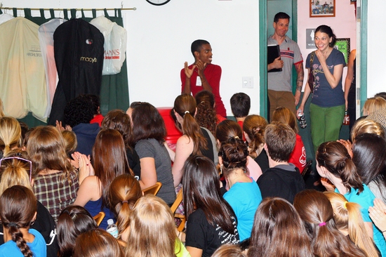 Photo Flash: SHREK THE MUSICAL Star Sutton Foster Visits Broadway Artists Alliance Image