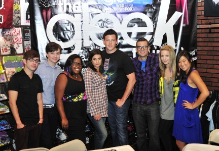 Kevin McHale, Chris Colfer, Amber Riley, Lea Michele, Corey Monteith, Mark Salling, D Photo