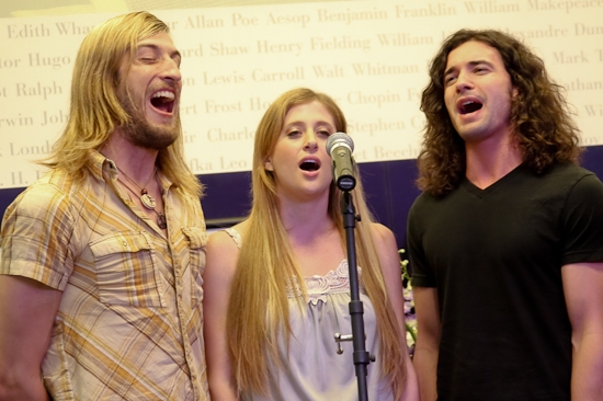 Bryce Ryness, Caissie Levy, and Paris Remillard Photo