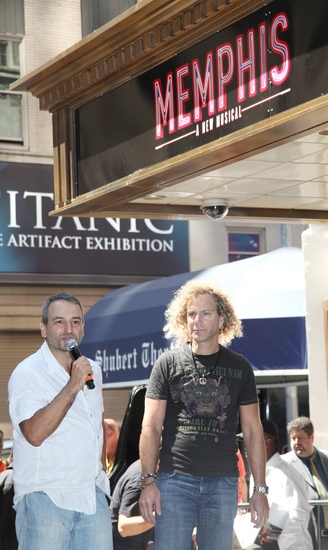 Photo Coverage: Bryan, DiPietro And The MEMPHIS Cast Celebrate Shubert Theatre Box Office Opening Image