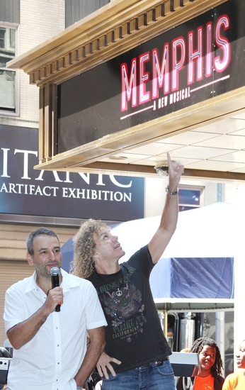 Photo Coverage: Bryan, DiPietro And The MEMPHIS Cast Celebrate Shubert Theatre Box Office Opening Image
