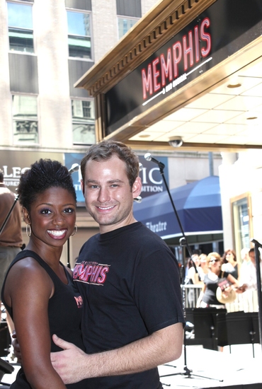 Photo Coverage: Bryan, DiPietro And The MEMPHIS Cast Celebrate Shubert Theatre Box Office Opening Image