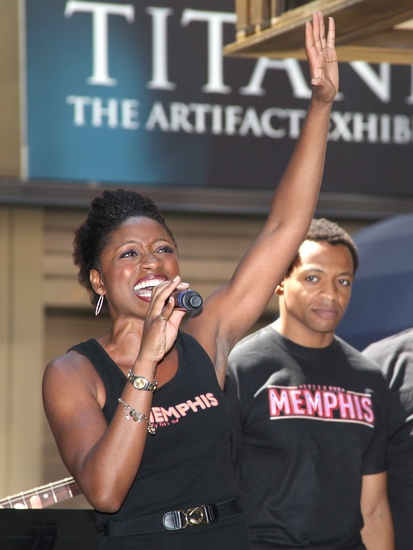 Photo Coverage: Bryan, DiPietro And The MEMPHIS Cast Celebrate Shubert Theatre Box Office Opening Image