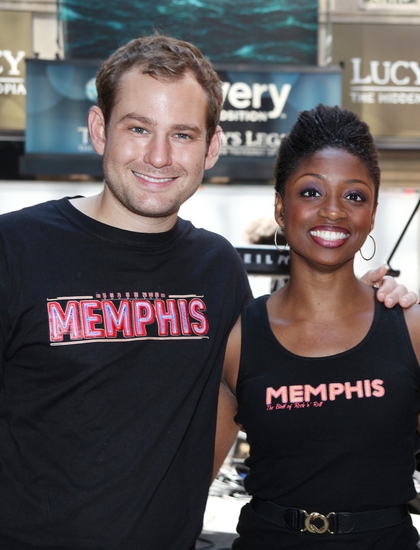 Photo Coverage: Bryan, DiPietro And The MEMPHIS Cast Celebrate Shubert Theatre Box Office Opening Image