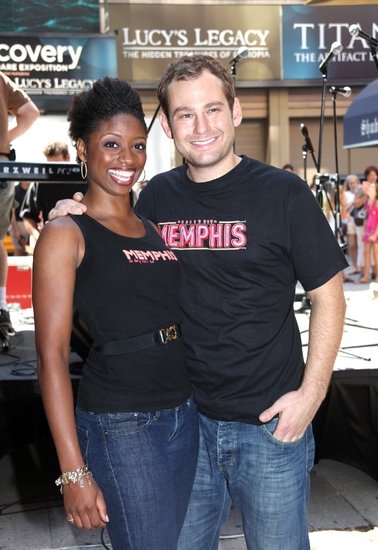 Photo Coverage: Bryan, DiPietro And The MEMPHIS Cast Celebrate Shubert Theatre Box Office Opening Image