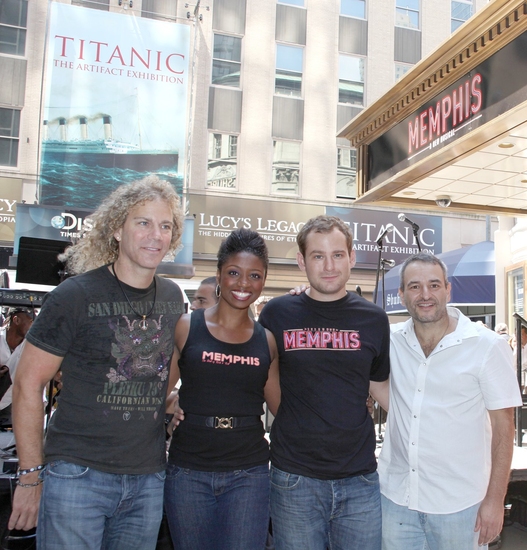 Photo Coverage: Bryan, DiPietro And The MEMPHIS Cast Celebrate Shubert Theatre Box Office Opening Image