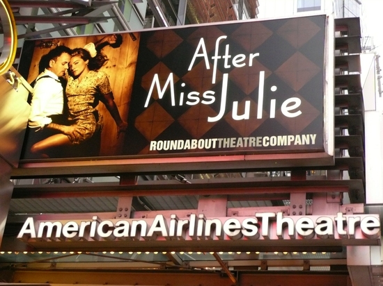 Photo Coverage: The 'AFTER MISS JULIE' Theatre Marquee Debuts On 42nd St! Image