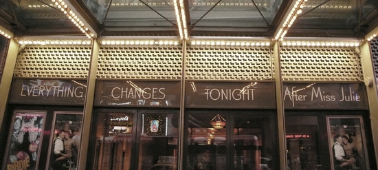 Photo Coverage: The 'AFTER MISS JULIE' Theatre Marquee Debuts On 42nd St! Image